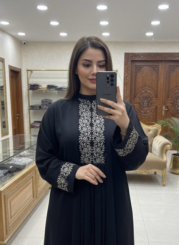 Premium Dubai Abaya for Women – Front Open  Modest Islamic Wear