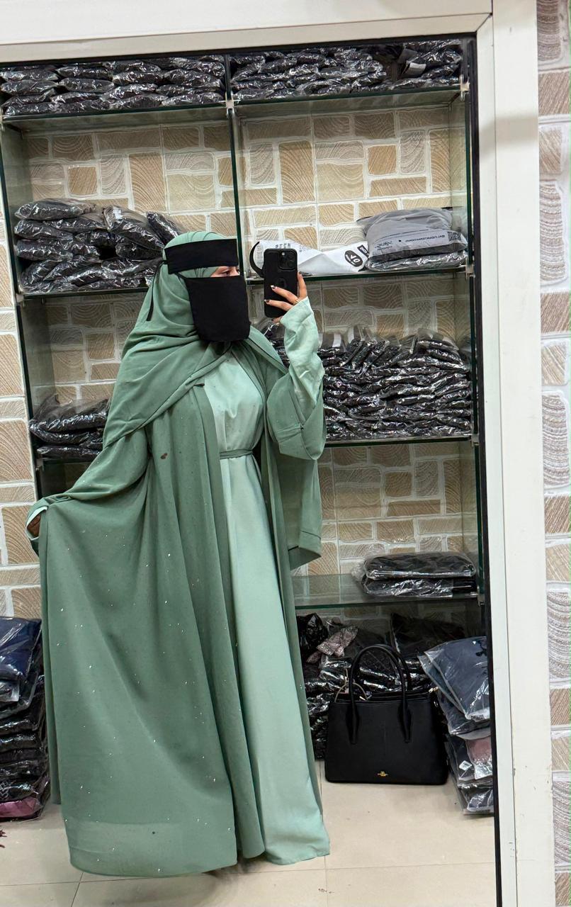 Premium Dubai Abaya for Women – Front Open  Modest Islamic Wear (Premium)