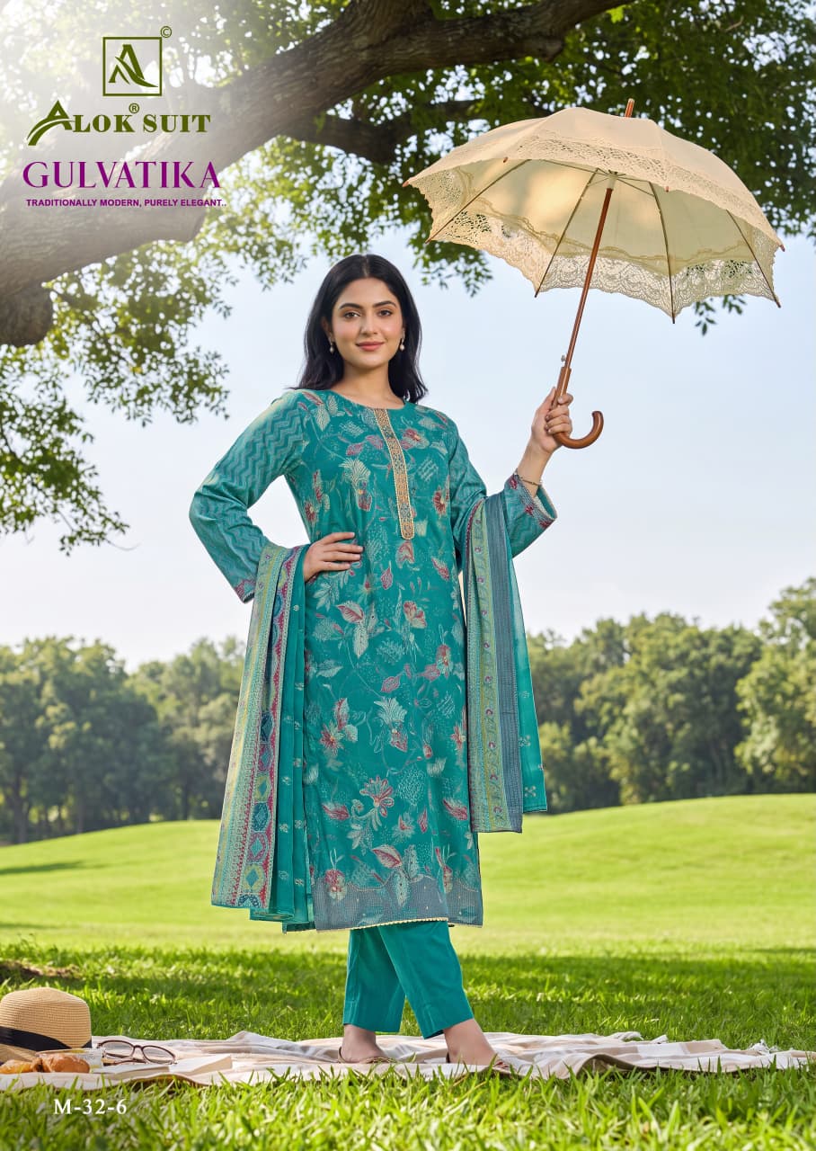 Mahunisa Exclusive - Gulvatika Pure Mudaal Designer Suit