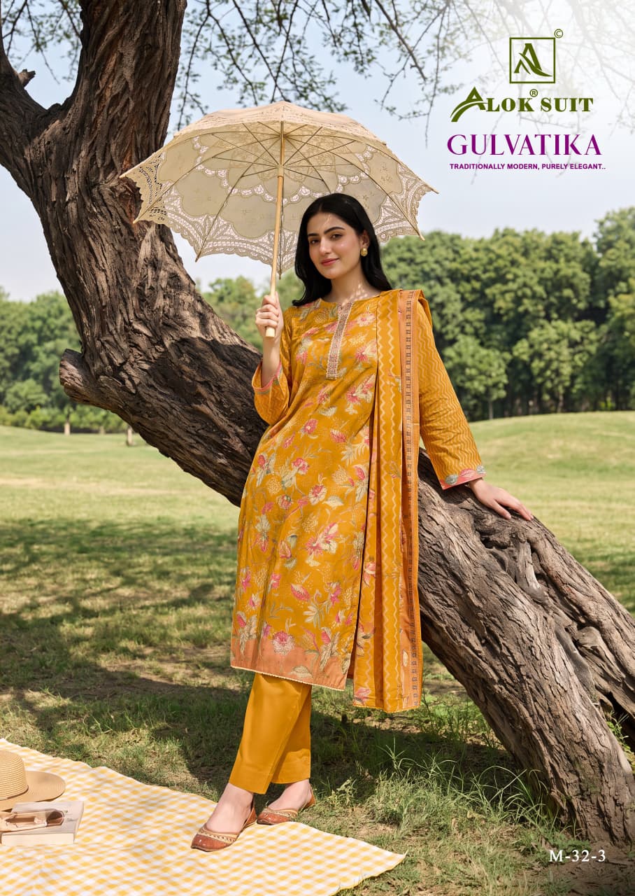 Mahunisa Exclusive - Gulvatika Pure Mudaal Designer Suit