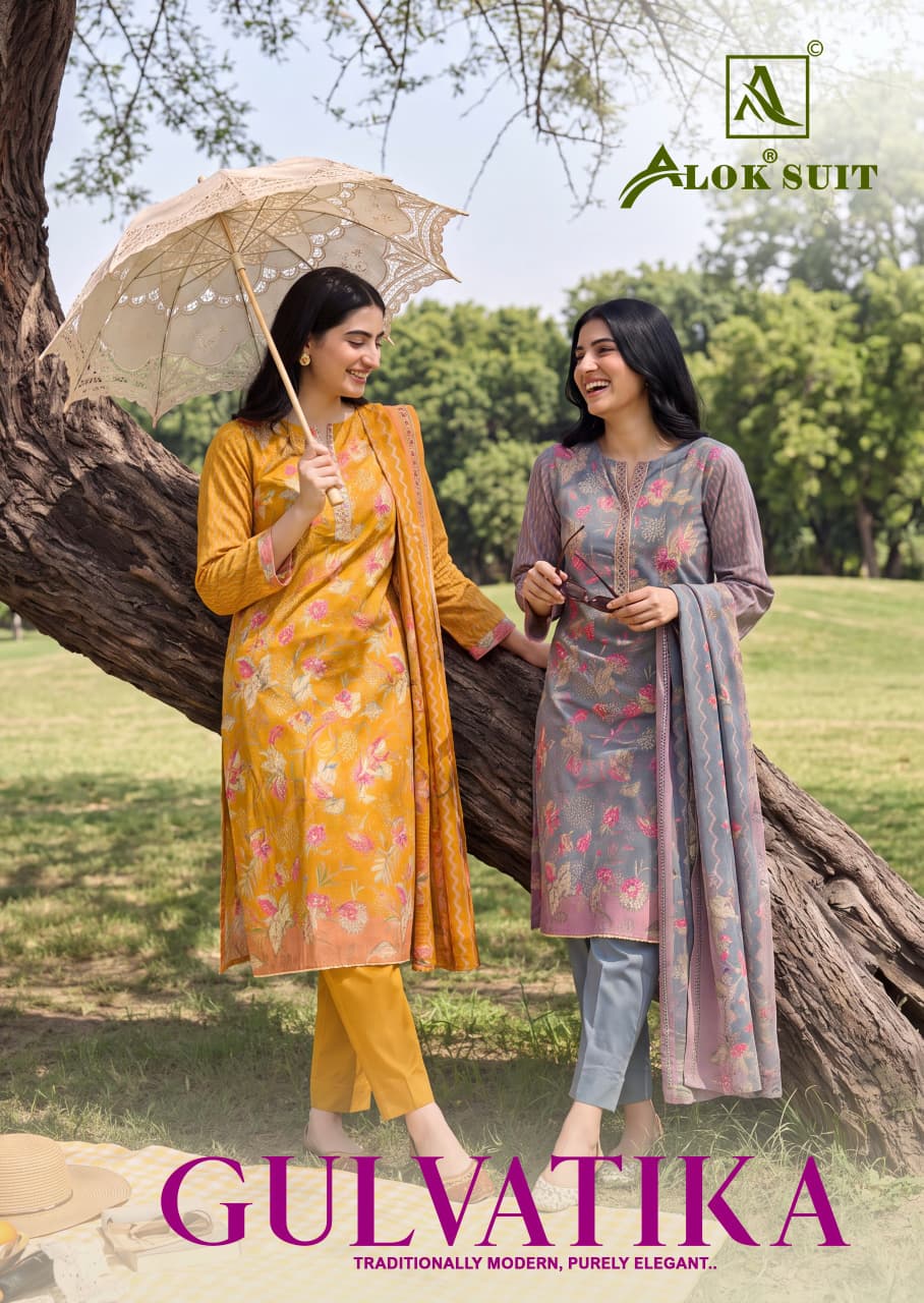 Mahunisa Exclusive - Gulvatika Pure Mudaal Designer Suit