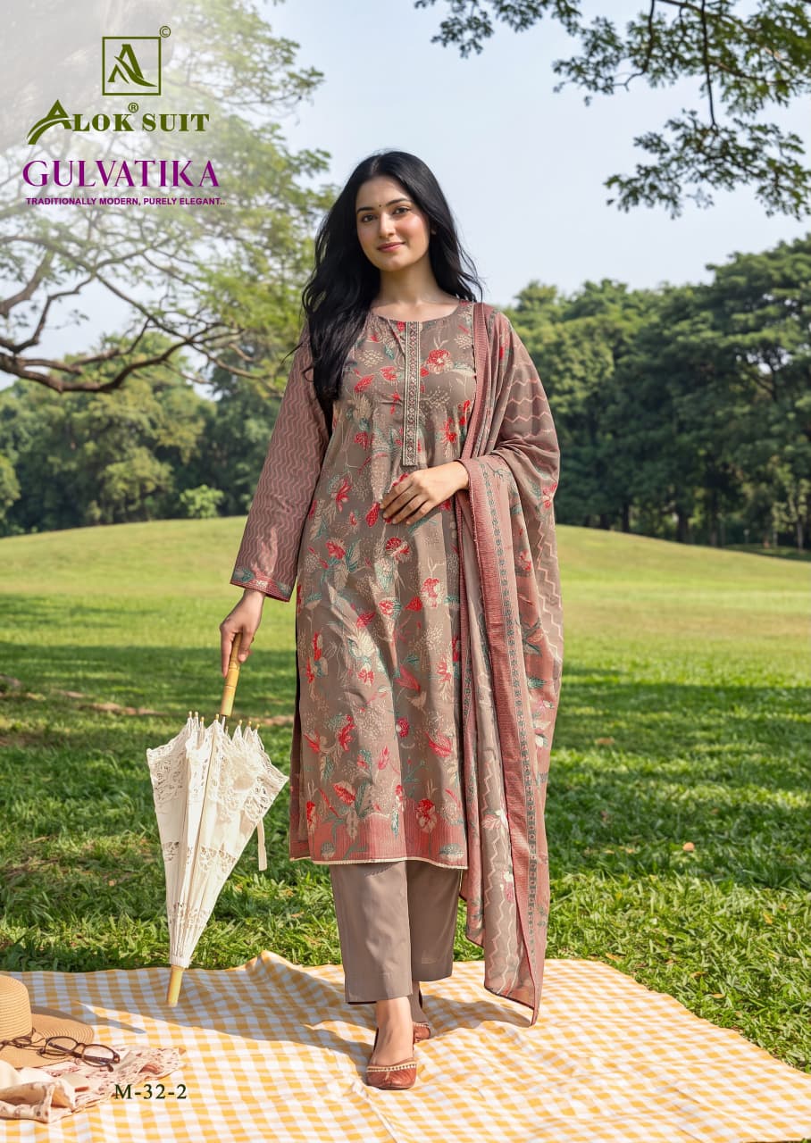 Mahunisa Exclusive - Gulvatika Pure Mudaal Designer Suit