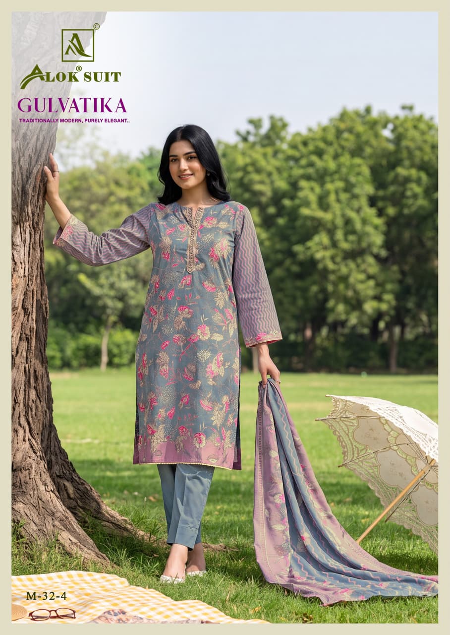 Mahunisa Exclusive - Gulvatika Pure Mudaal Designer Suit