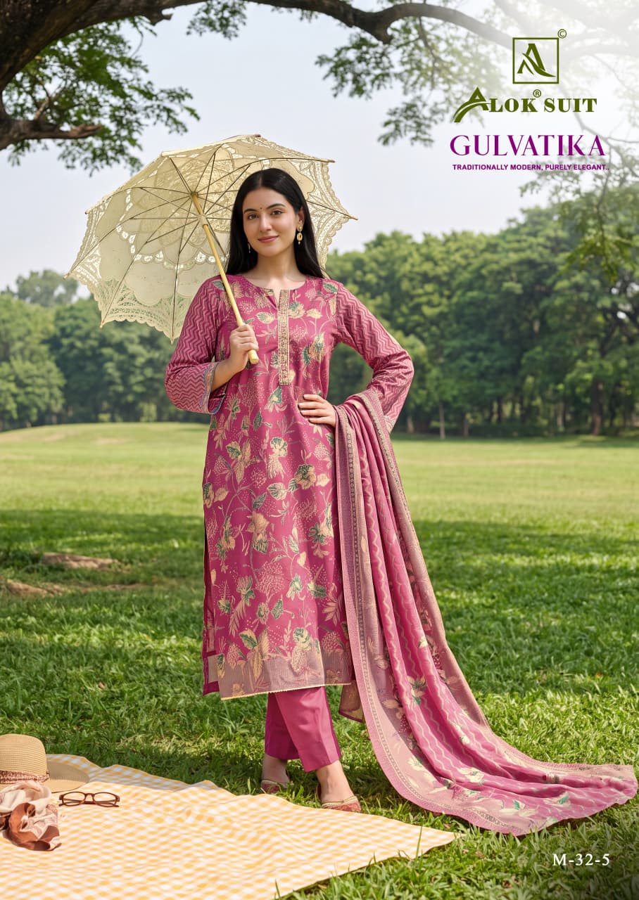 Mahunisa Exclusive - Gulvatika Pure Mudaal Designer Suit