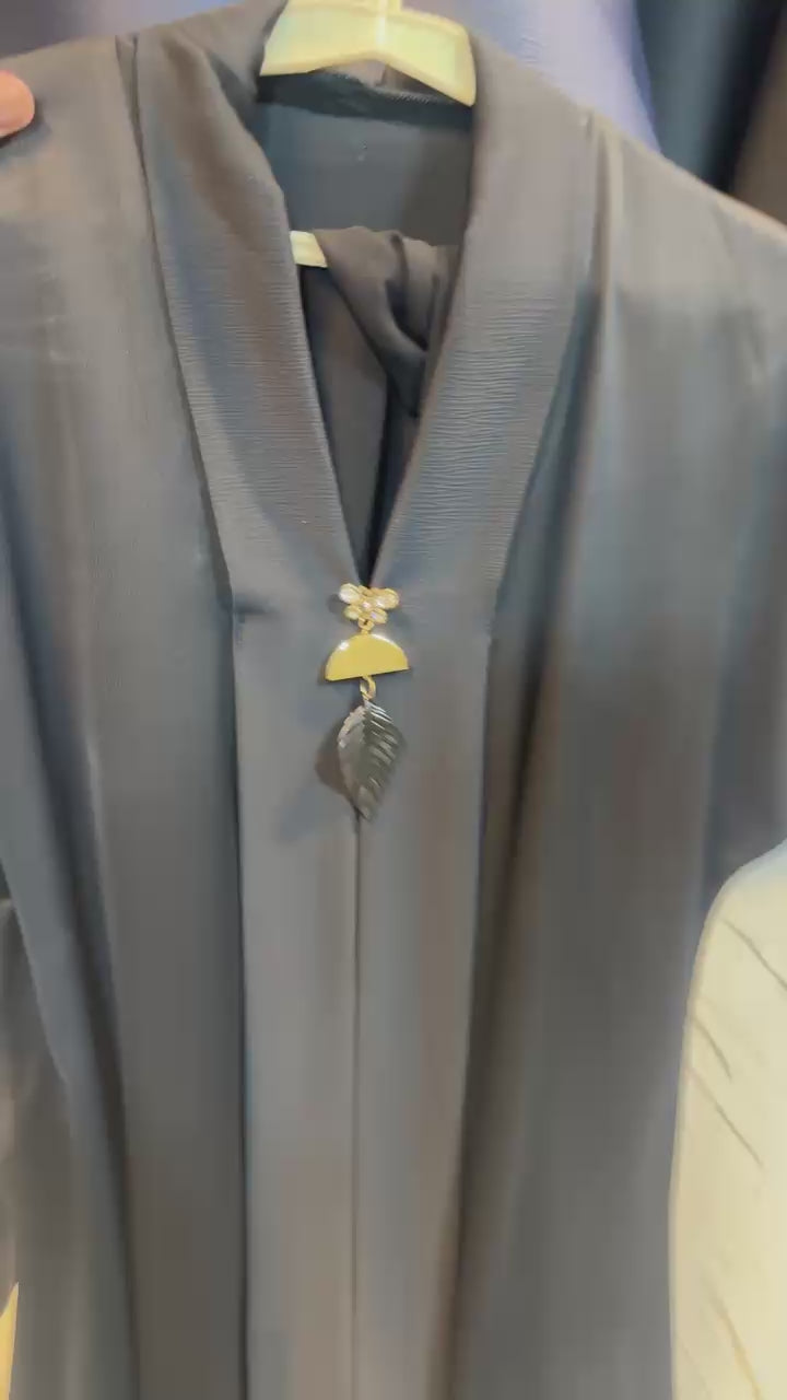 Premium Dubai Abaya for Women – Front Open  Modest Islamic Wear (Luxury)